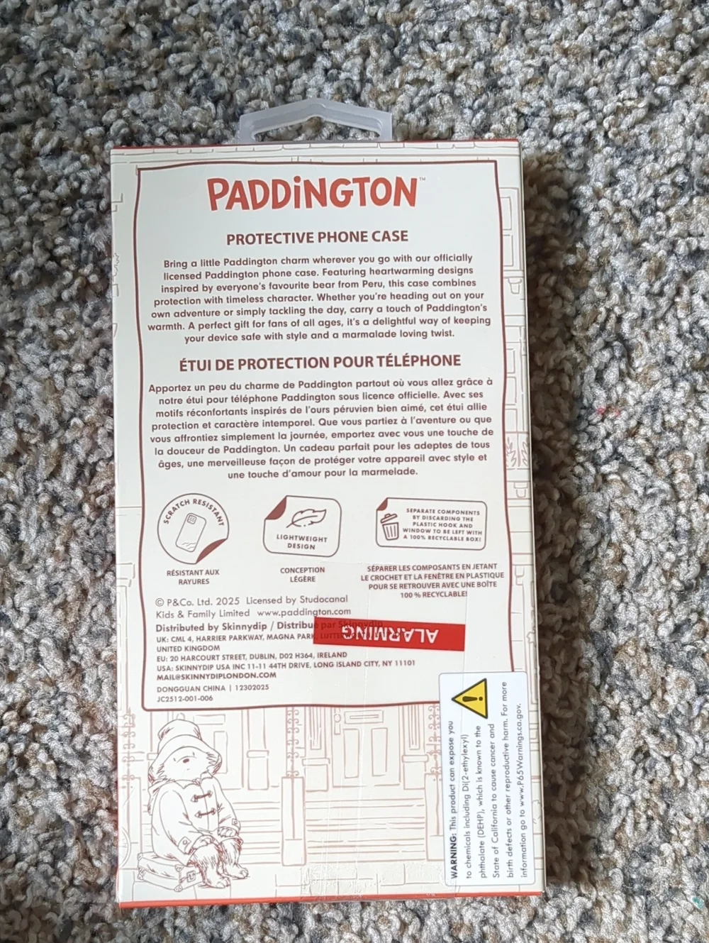 Paddington Glitter Pink Phone Case for iPhone 13/14/15